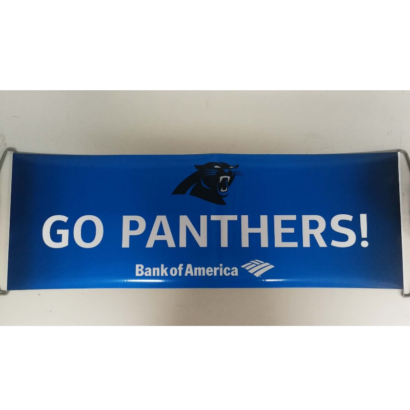 Custom Logo Hand held Roller Banner - Panthers 24x68CM
