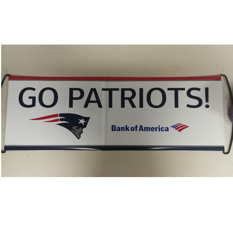 Aangepaste Logo Hand Held Roller Banner- Patriots 24x68CM